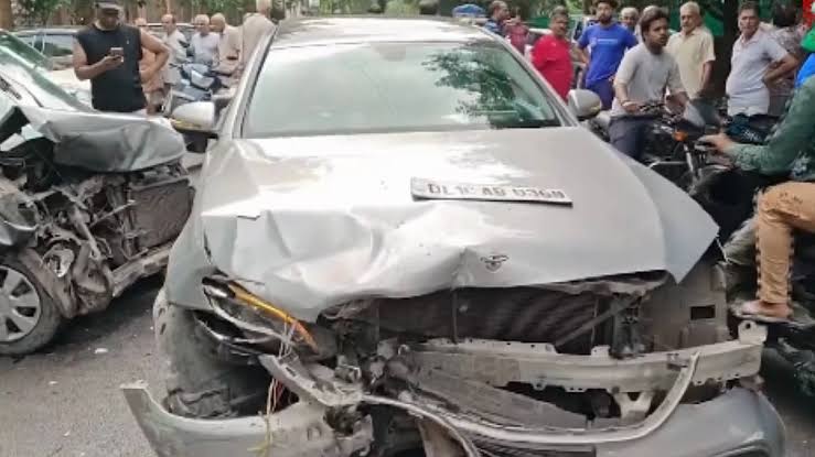 images (17) 70-Year-Old Woman Dies After Mercedes Crashes Into Car in Delhi’s Narela; Driver Arrested