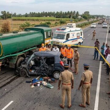 images - 2026-08-03T100445.955 Five Killed in Tragic Coimbatore Highway Crash After Car Collides with Water Tanker