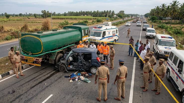 images - 2026-08-03T100445.955 Five Killed in Tragic Coimbatore Highway Crash After Car Collides with Water Tanker