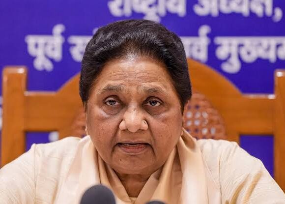 images (6) Mayawati Demands Strict Action Over Haldwani Stage Purification After Kharge Event