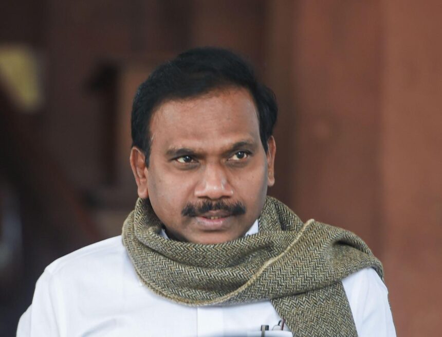 PTI12_4_2019_000141A A Raja Regrets Remarks Against TVK Minister Nirmal Kumar After Political Row