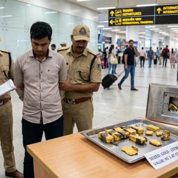 deccanherald_2026-06-30_lu6ps0pt_GeminiGeneratedImage9aym2l9aym2l9aym Bangladesh National Held at Delhi Airport Over Alleged Gold Smuggling