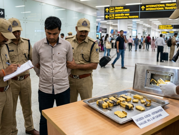 Bangladesh National Held at Delhi Airport Over Alleged Gold Smuggling